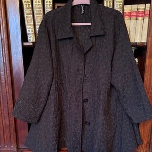 Dress to kill.  Black label. Black Women's Coat